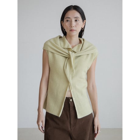 《予約販売》cashmere blend knit vest/2colors_nt2389