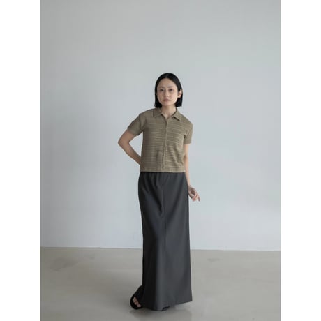 《予約販売》jacquard mesh shirt/2colors_nb0257