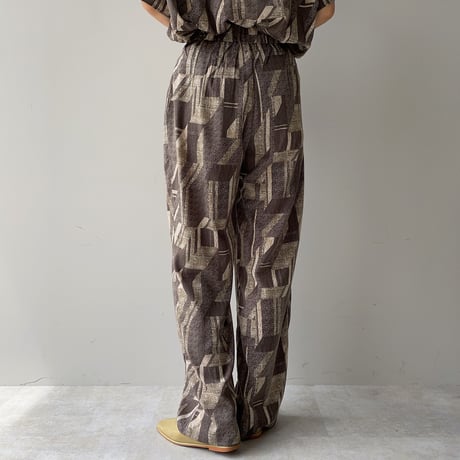 【nokcha original】vintage pattern pants_np0388