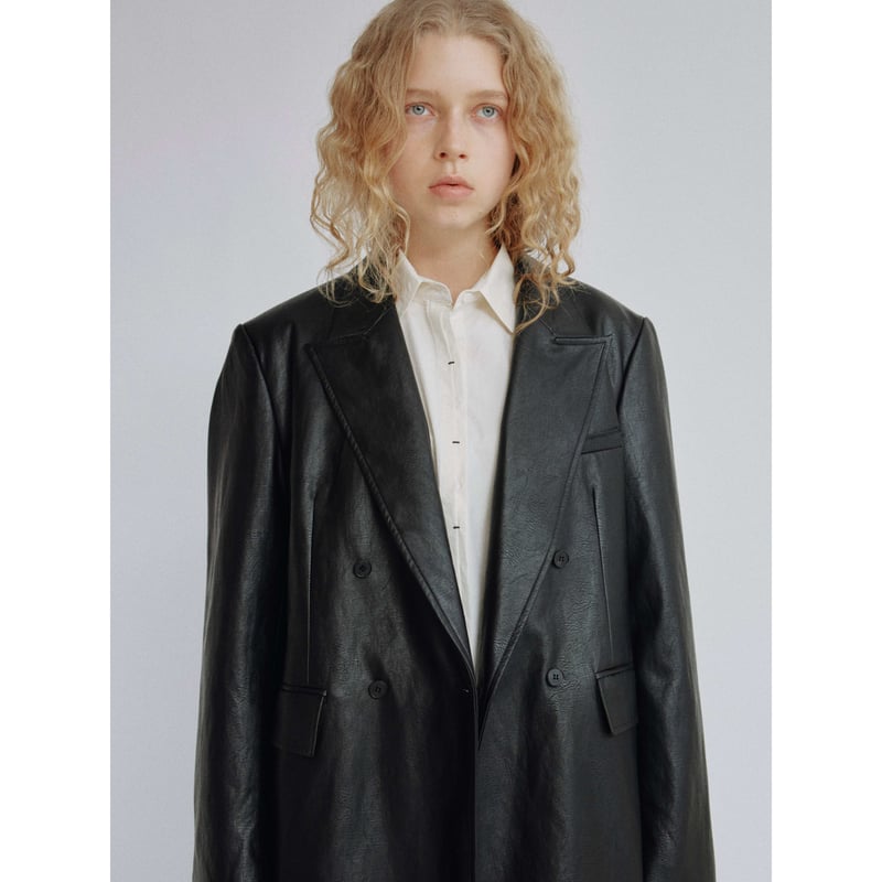 AUTHENTIC series - double breasted fake leath