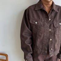 《予約販売》brown denim jacket_no0245