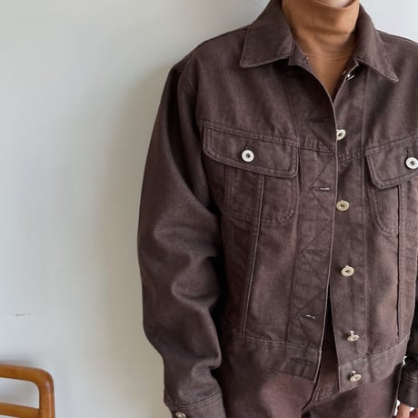 《予約販売》brown denim jacket_no0245