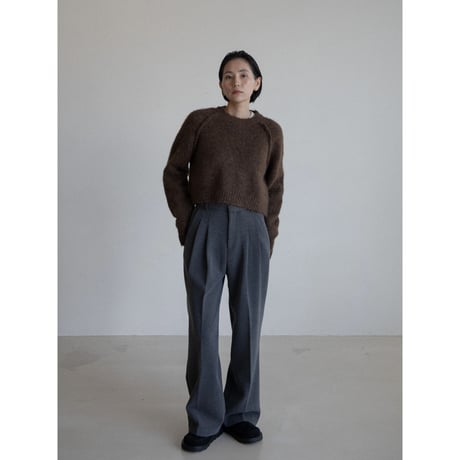 《予約販売》warm twill wide slacks pants/2colors_np1055