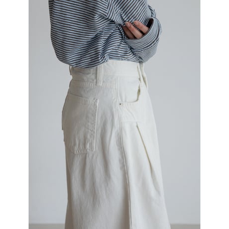 《予約販売》accent oval white pants_np1091