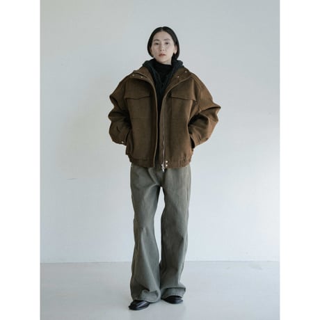 《予約販売》henley neck raglan knit hoodie/2colors_nt2458