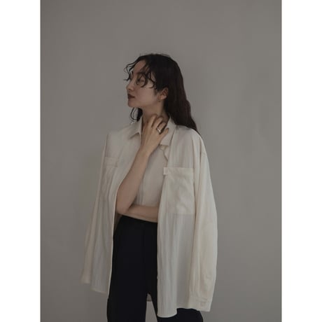 【nokcha original】sleeve accent washer shirt/2colors_nb0224