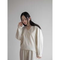 《予約販売》v neck over tops/2colors_nt2037