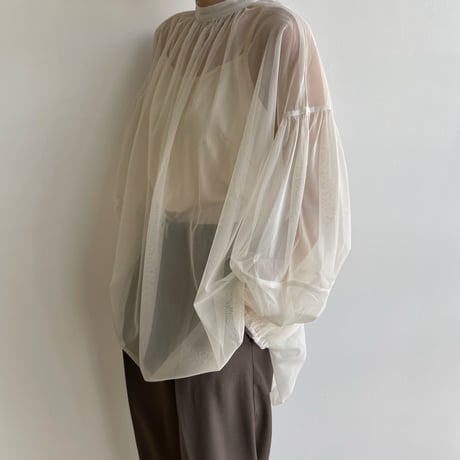 《予約販売》2set sheer blouse/2colors_nb0189