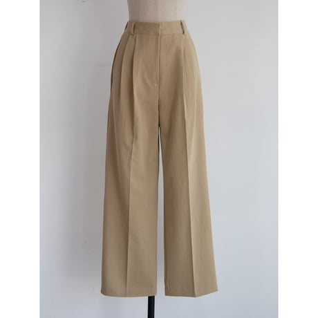 《予約販売》tuck twill cotton pants/2colors_np1070