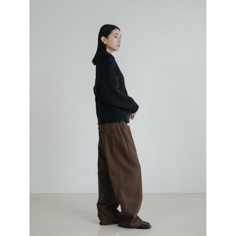 《予約販売》mannish cable knit pullover/2colors_nt2433