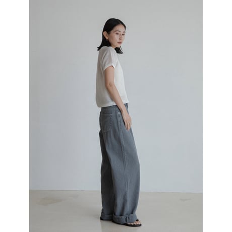 《予約販売》stripe retro jeans_nj0145
