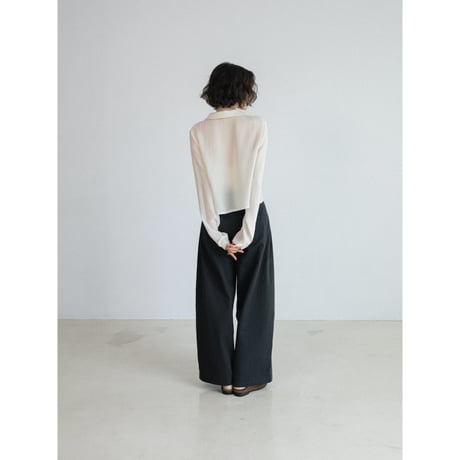 《予約販売》open sheer blouse/2colors_nb0390
