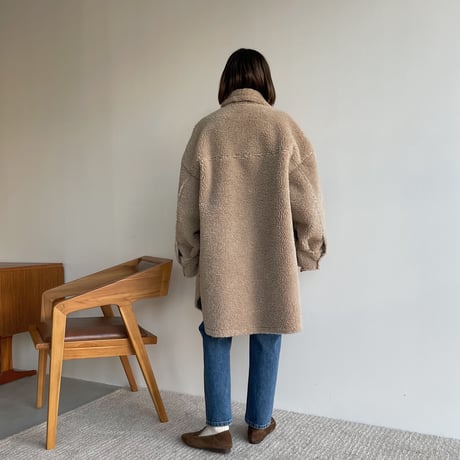 【nokcha original】boa mouton jacket/beige_no0186