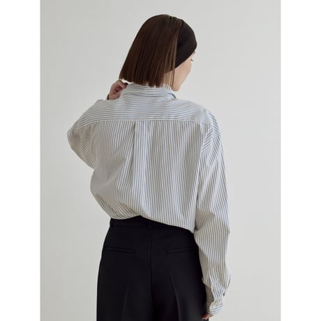 《予約販売》stripe accent shirt/2colors_nb0366