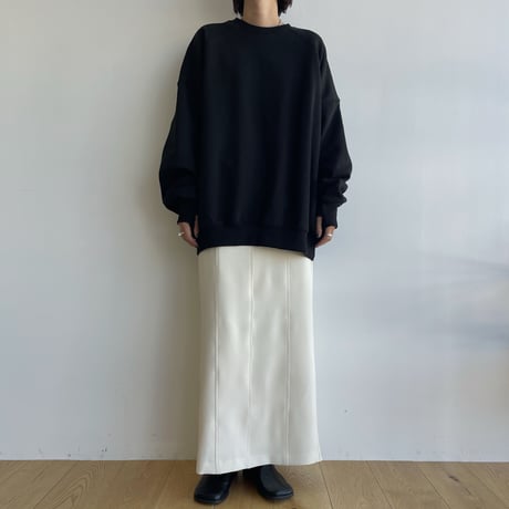 【nokcha original】material long skirt/2colors_ns0086