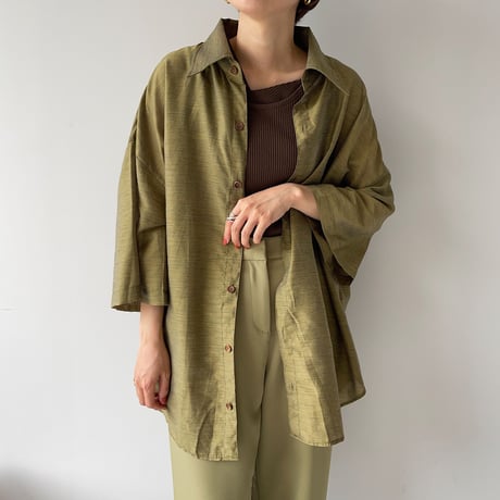 《予約販売》unisex material shirt/3colors_nt0960