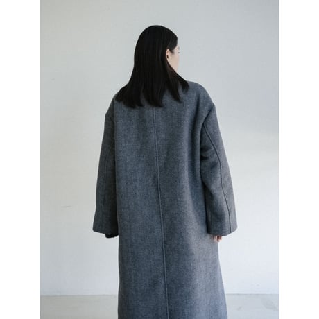 《予約販売》quilting linner tweed middle coat/2colors_no0500