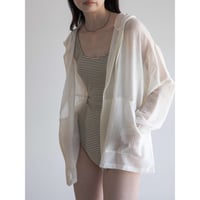 《予約販売》sheer over hoodie/2colors_no0389