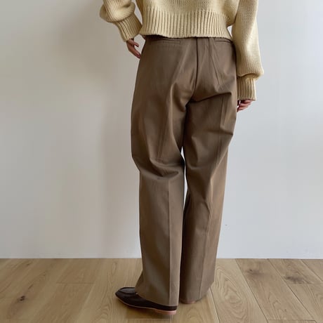 《予約販売》tuck cotton pants/2colors_np0523