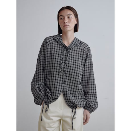 《予約販売》check hoodie shirt_nb0360