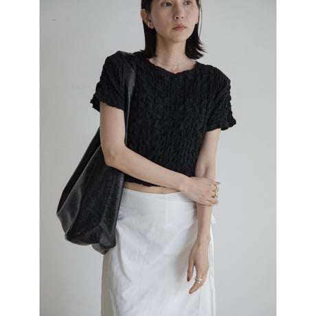 《予約販売》handsome leather like bag/2colors_na0733