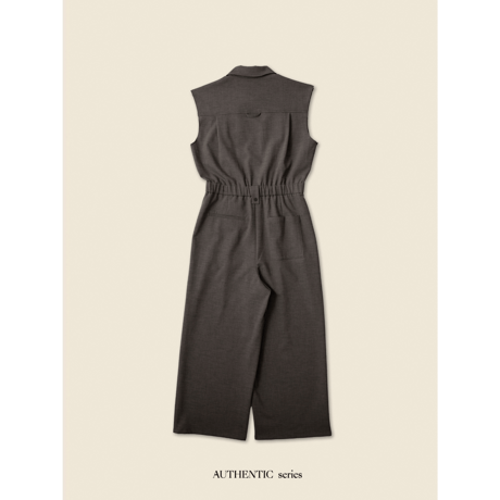 - AUTHENTIC series - AUTHENTIC jump suit/melange brown_an0012