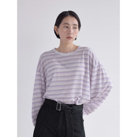 《予約販売》border sheer tops/2colors_nt2526