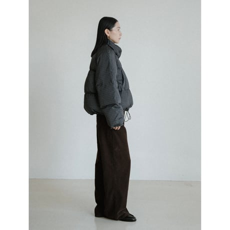《予約販売》check raglan down jacket_no0482