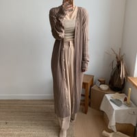 ✳︎予約販売✳︎lady knit long cardigan/2colors_nd0040