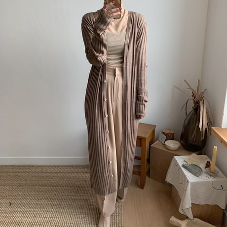✳︎予約販売✳︎lady knit long cardigan/2colors_nd0040
