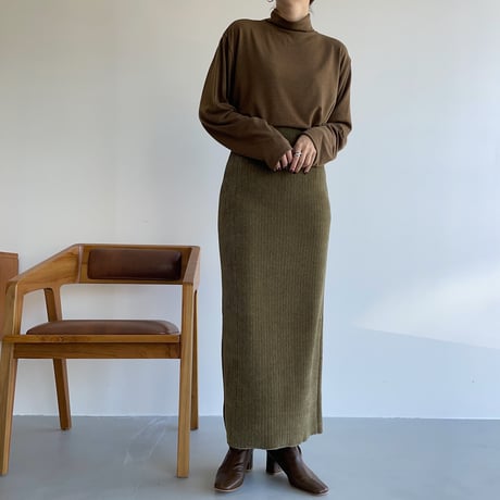 《予約販売》velvet long skirt/2colors_ns0062