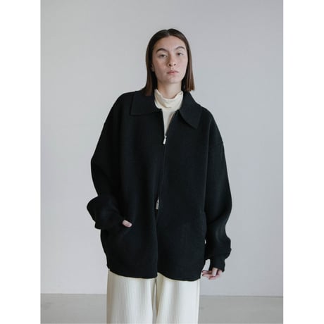 《予約販売》double zip over knit cardigan/2colors(unisex)_nt2481