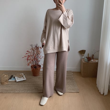 relax knit pants/2colors_np0044