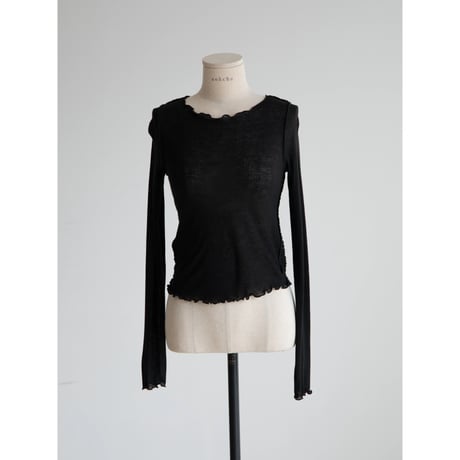 《予約販売》back lace sheer tops/2colors_nt2555
