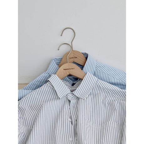 《予約販売》stripe accent shirt/2colors_nb0366