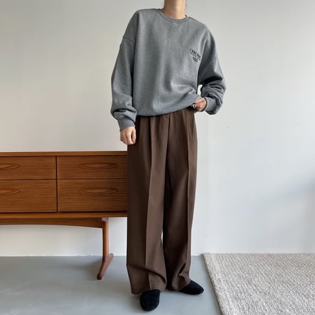 《予約販売》quality worm tuck pants/3colors_np0506