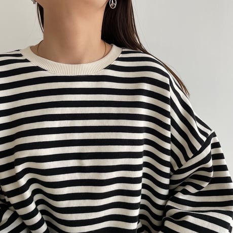 《予約販売》border over mtm/2colors_nt1293