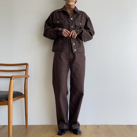 《予約販売》brown denim jacket_no0245