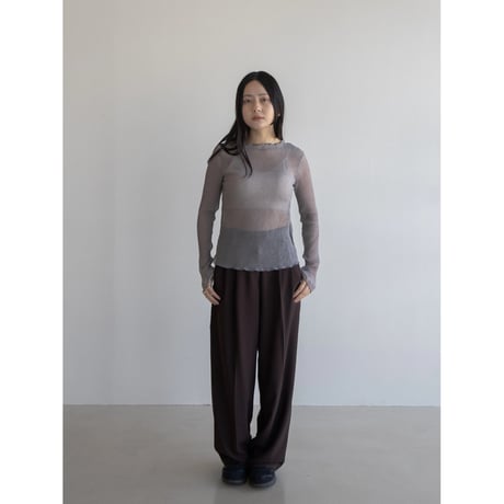 《予約販売》rincl sheer hem tops/2colors_nt2007