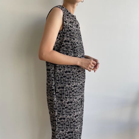 【nokcha original】jacquard all-in-one/black_np0639