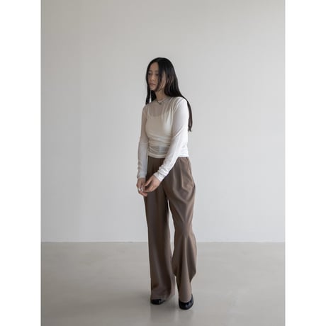 《予約販売》gather accent sheer tops/2colors_nt2047