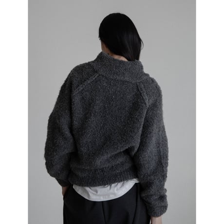 《予約販売》zip up soft knit pullover/2colors_nt2194