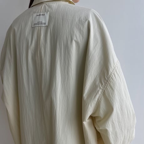 【nokcha original】s/s long coach jacket/ivory_no0285