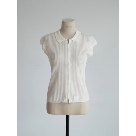 《予約販売》2way zip pleats knit vest_nt2340