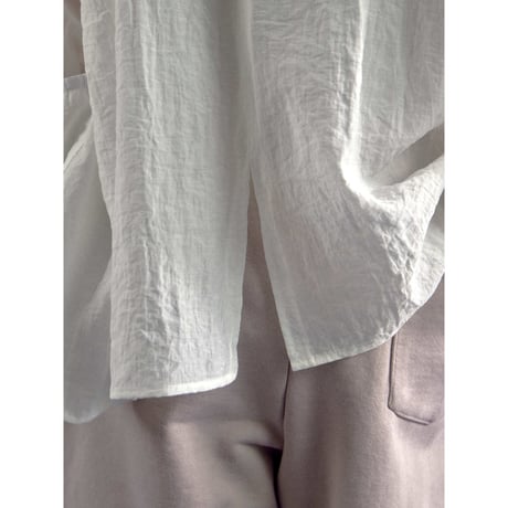 【NOKCHA original】mannish sheer shirt jacket/2colors_nb0376