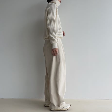 《予約販売》accent lib high neck knit/2colors_nt1926