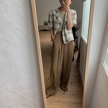 《予約販売》s/s check jacket/2colors_no0089