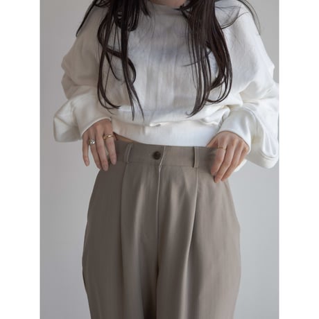 《予約販売》pin stripe tuck wide pants/2colors_np0973