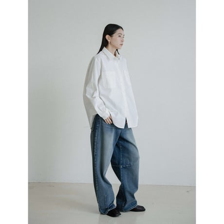 《予約販売》vintage like wide denim pants_nj0166