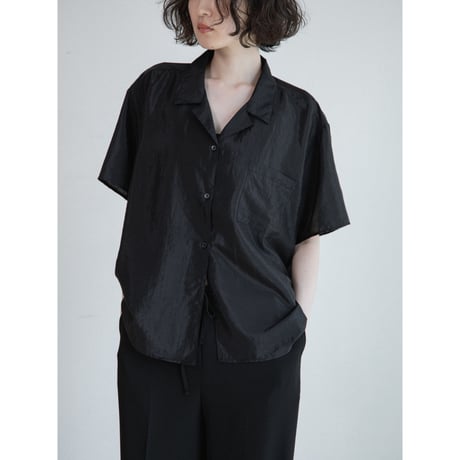 《予約販売》glossy over half sleeve shirt/2colors_nb0386